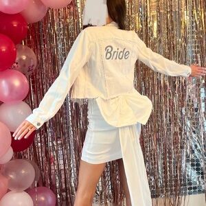 Adorable Barbie themed bridal Jean jacket